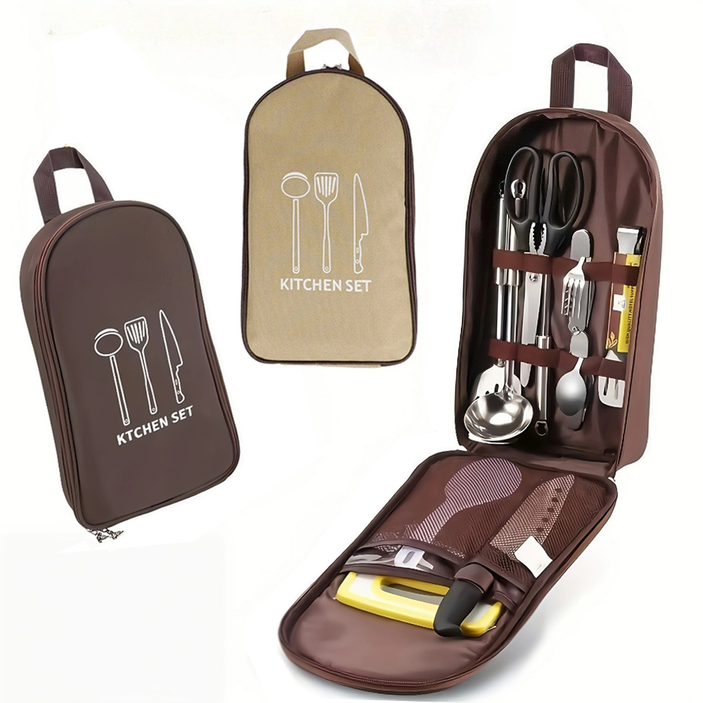 Camping Cooking Pack - Borsa da cucina portatile per esterni,