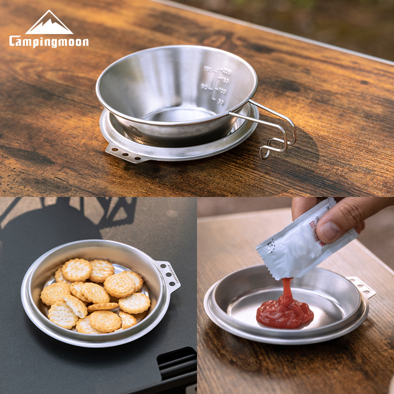 Camping Cooking Snow - CAMPINGMOON S-SD Ciotola Profonda in Acciaio