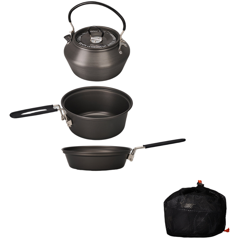 Camping Lightweight Cooking Pot - Set di pentole da campeggio in