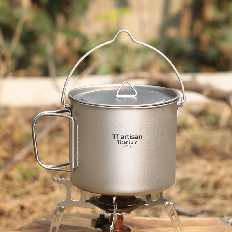 Camping Cooking Backpack - Tiartisan Titanium 1.1L Set da cucina
