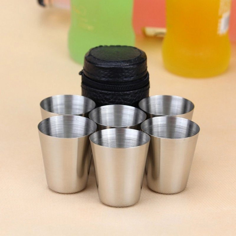 Camping Cooking Mug - 4/6 pezzi tazze in acciaio inossidabile