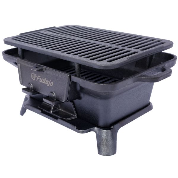 Skillet Cast Iron Camp - Griglia a Carbone Portatile da Esterno