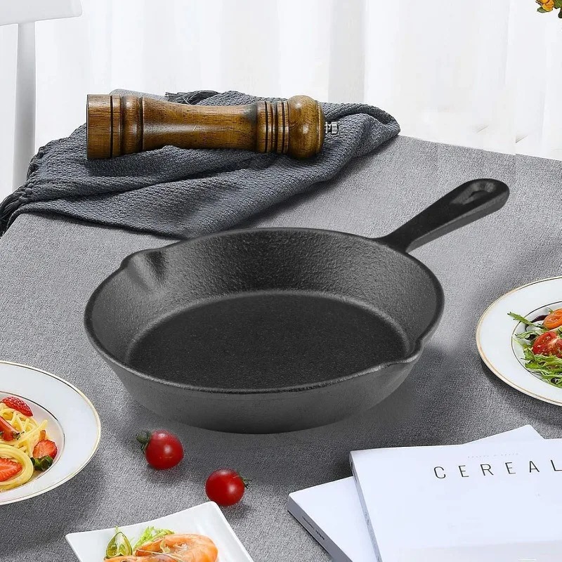 Skillet Cast Iron Camp - 1 pz 14 CM Campeggio Padella