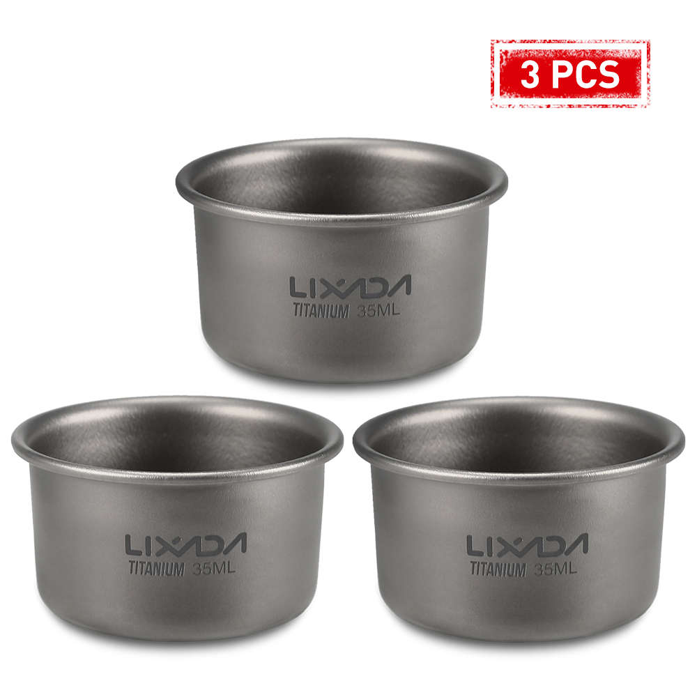 Camping Cooking Mug - 1/3 pz Lixada 35ml Mini tazza