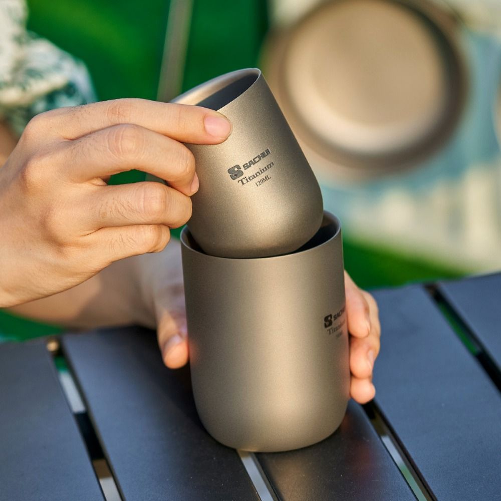 Camping Cooking Mug - Tazza da tè in titanio da