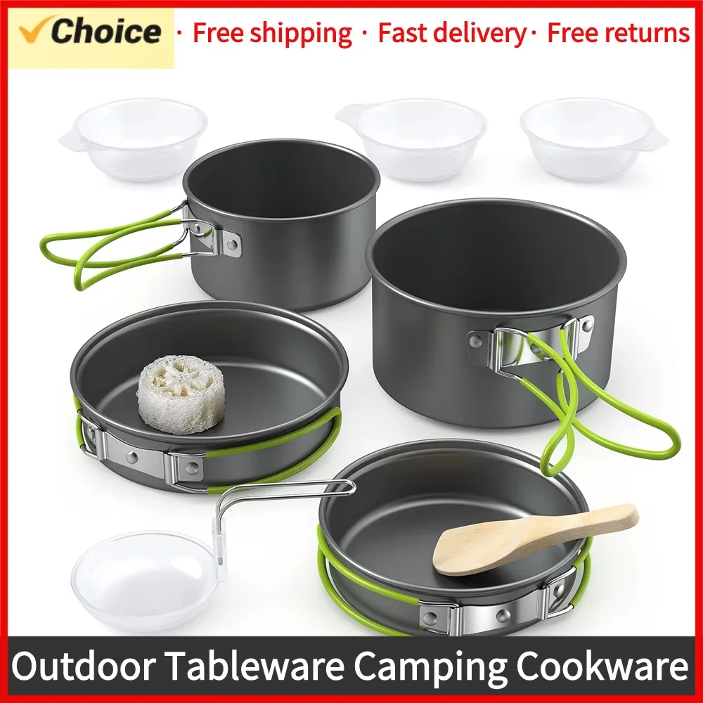 Camping Cooking Materials - Set di Utensili da Campeggio per