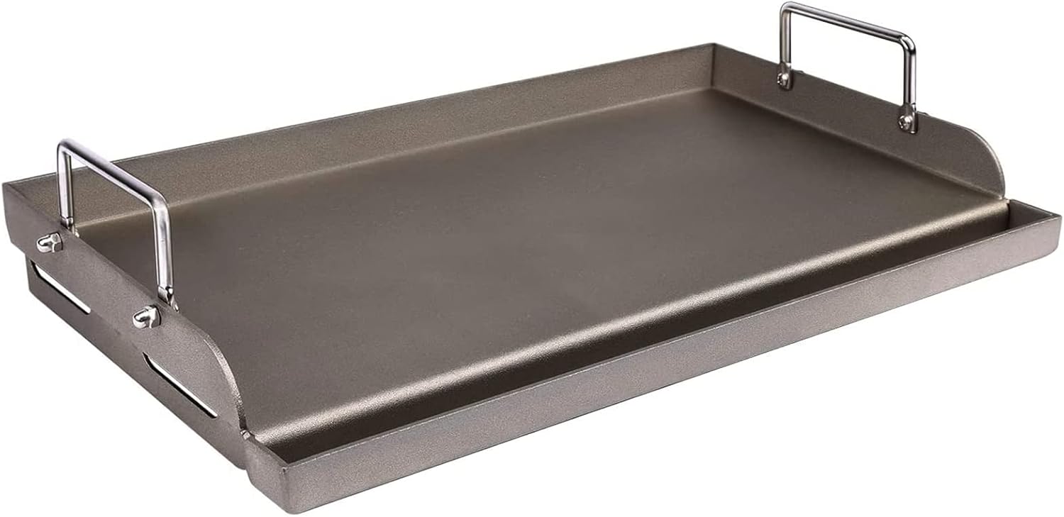 Skillet Cast Iron Camp - Piastra universale in ghisa 25x16 pollici