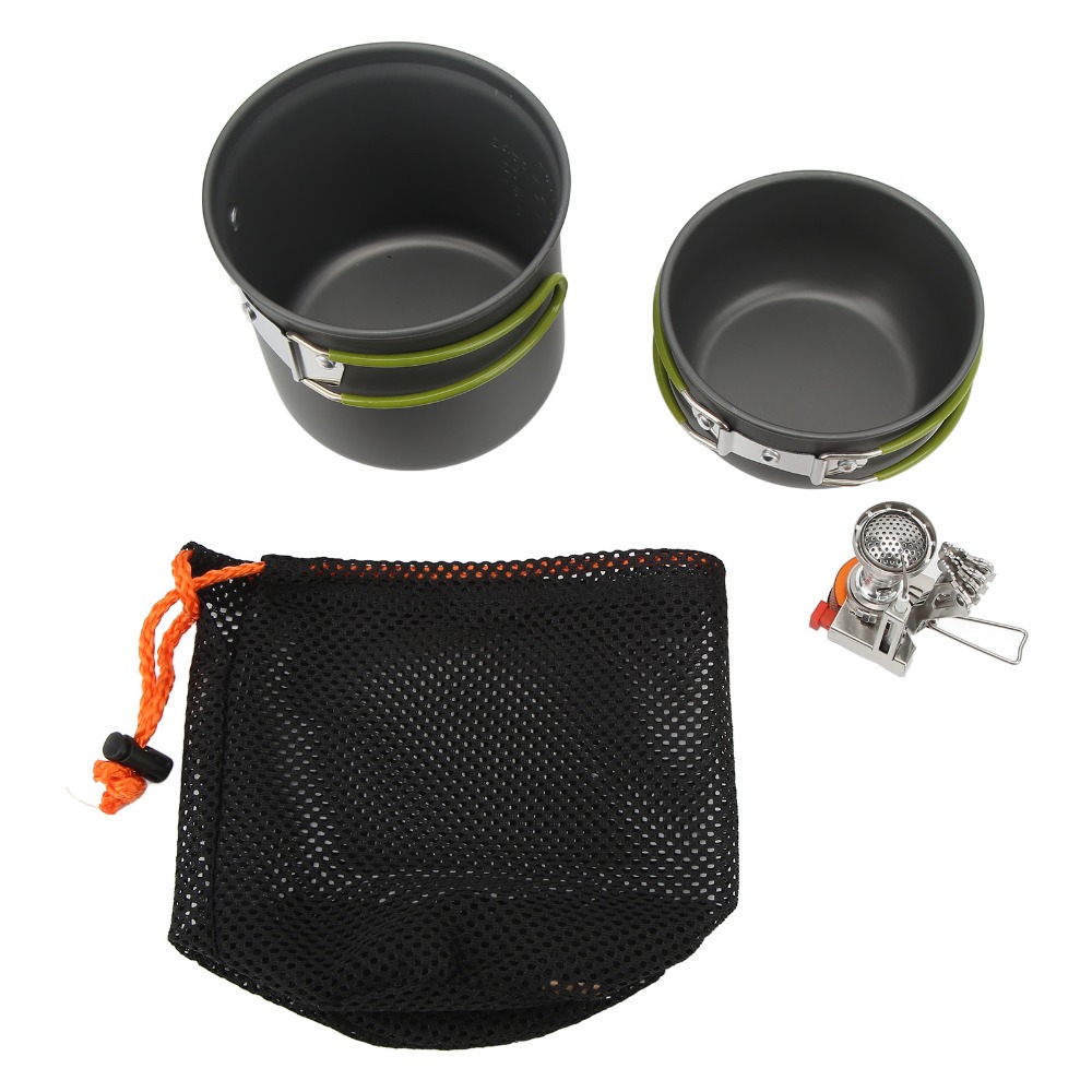 Camping Lightweight Cooking Pot - Set da Cucina da Campeggio in