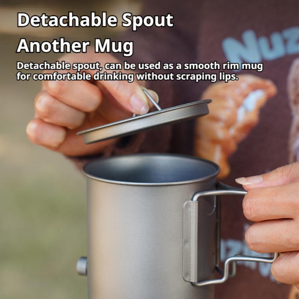 Caffettiera in titanio leggera - Camping Cooking Mug recensione e prezzo