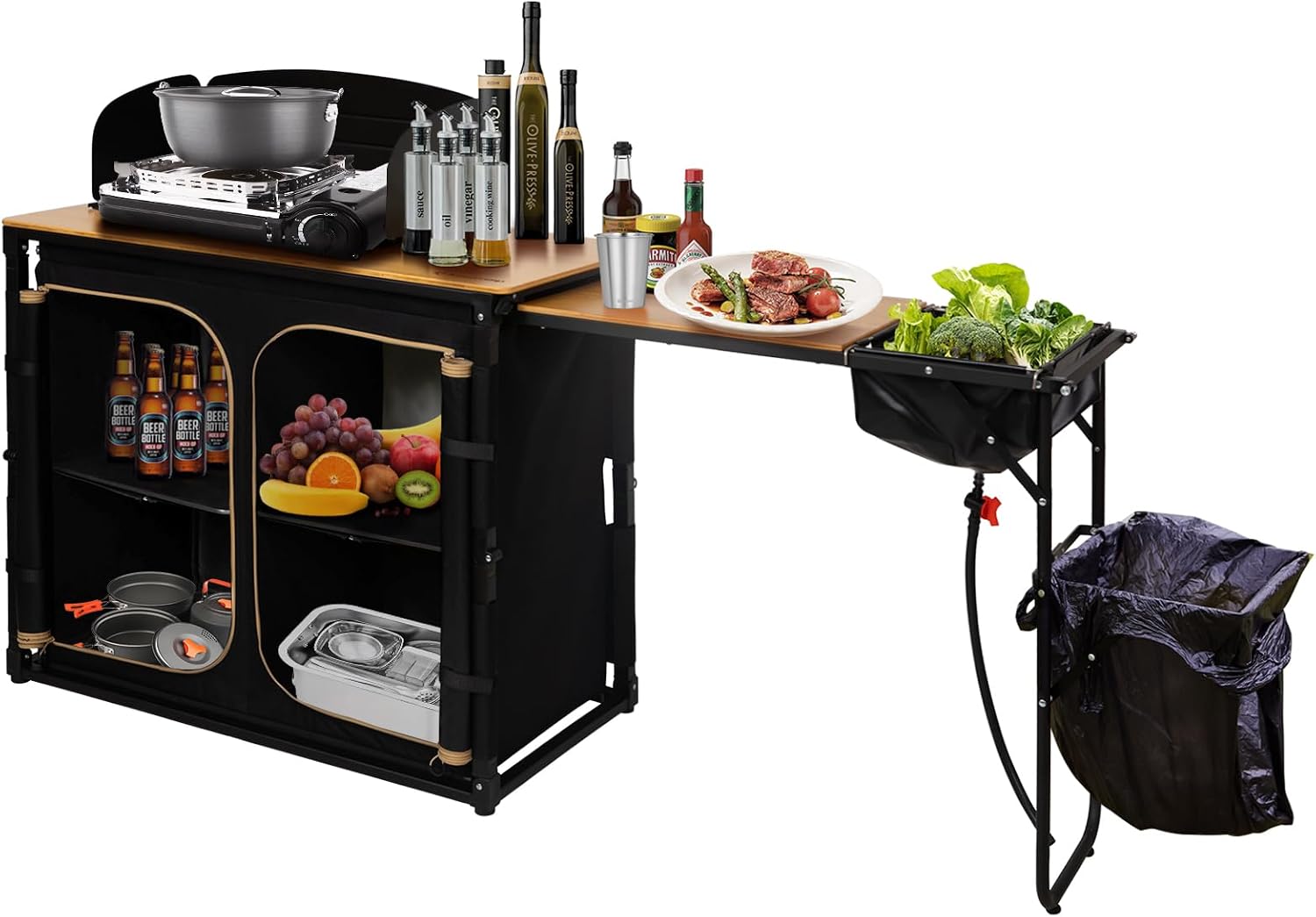 Tavolo da Campeggio Pieghevole - Camping Cooking Table With Windshield recensione e prezzo