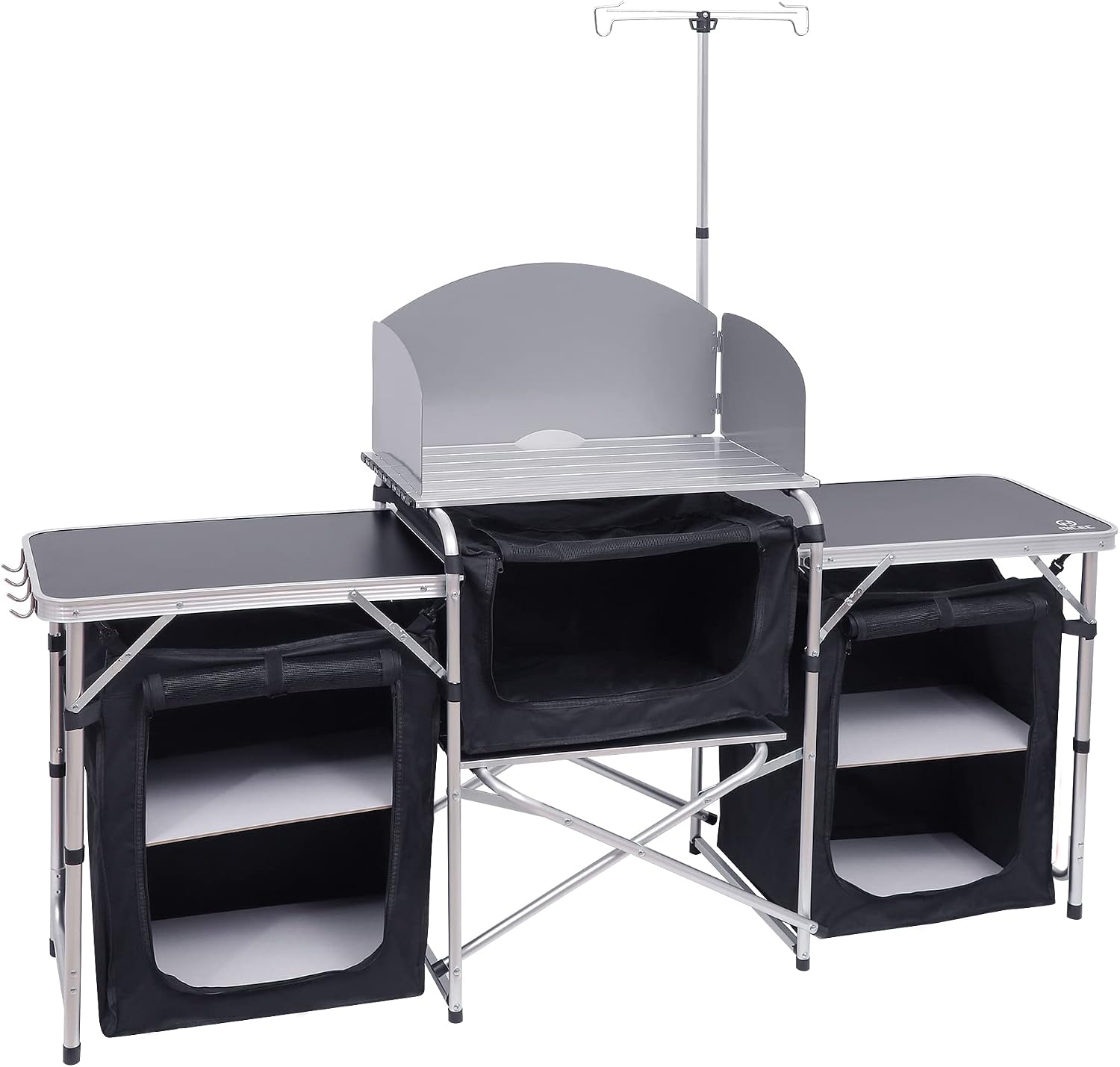 Tavolo da Cucina Pieghevole da - Camping Cooking Table With Windshield recensione e prezzo