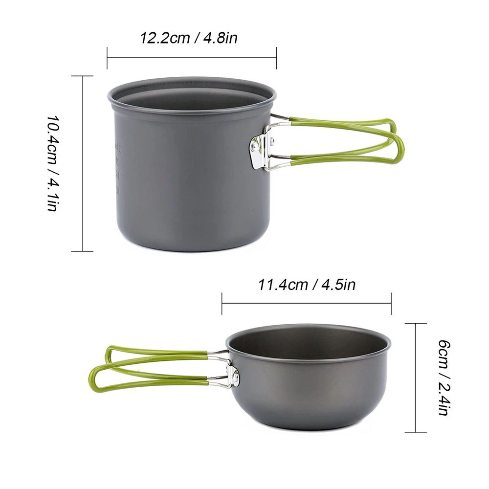Pentole da campeggio Kit da pa - Camping Cooking Pack recensione e prezzo