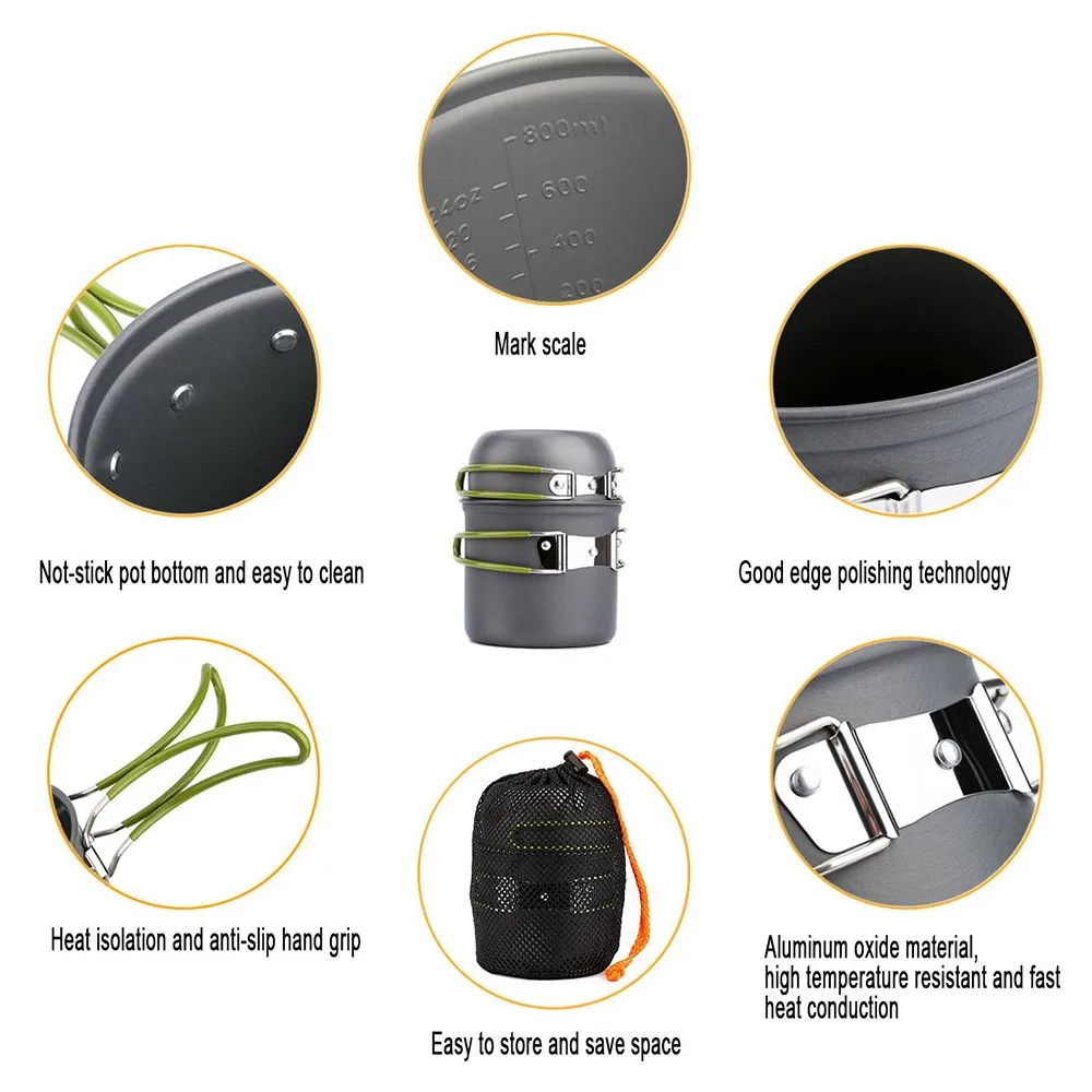 Pentole da campeggio Kit da pa - Camping Cooking Pack recensione e prezzo