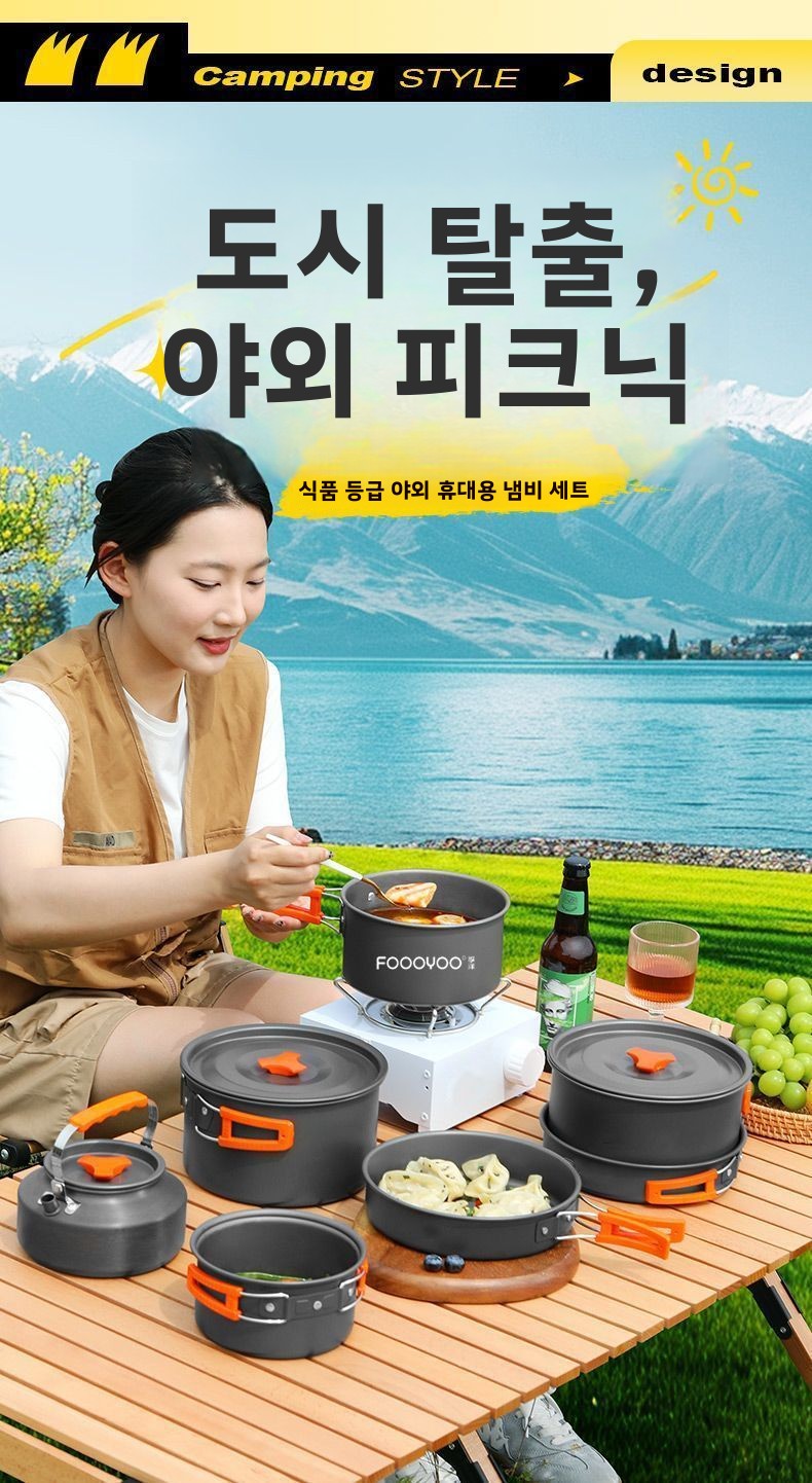 Set di Pentole da Campeggio Po - Camping Lightweight Cooking Pot recensione e prezzo