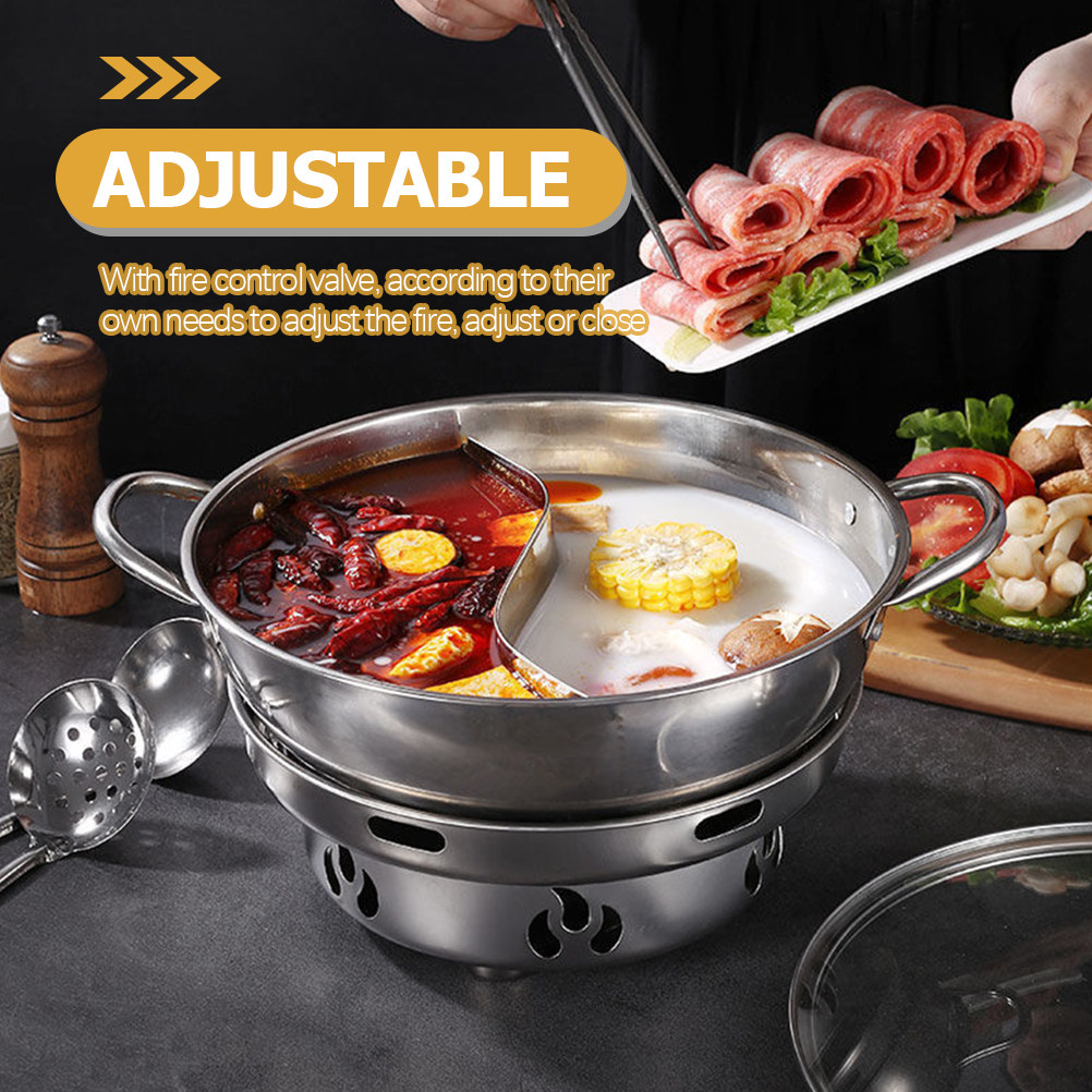 Fornello antivento per hot pot - Camping Lightweight Cooking Pot recensione e prezzo