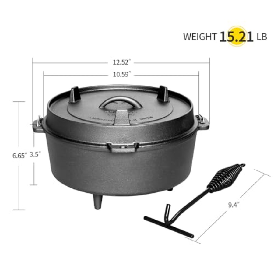 Pentola in Ghisa Pretrattata c - Skillet Cast Iron Camp recensione e prezzo