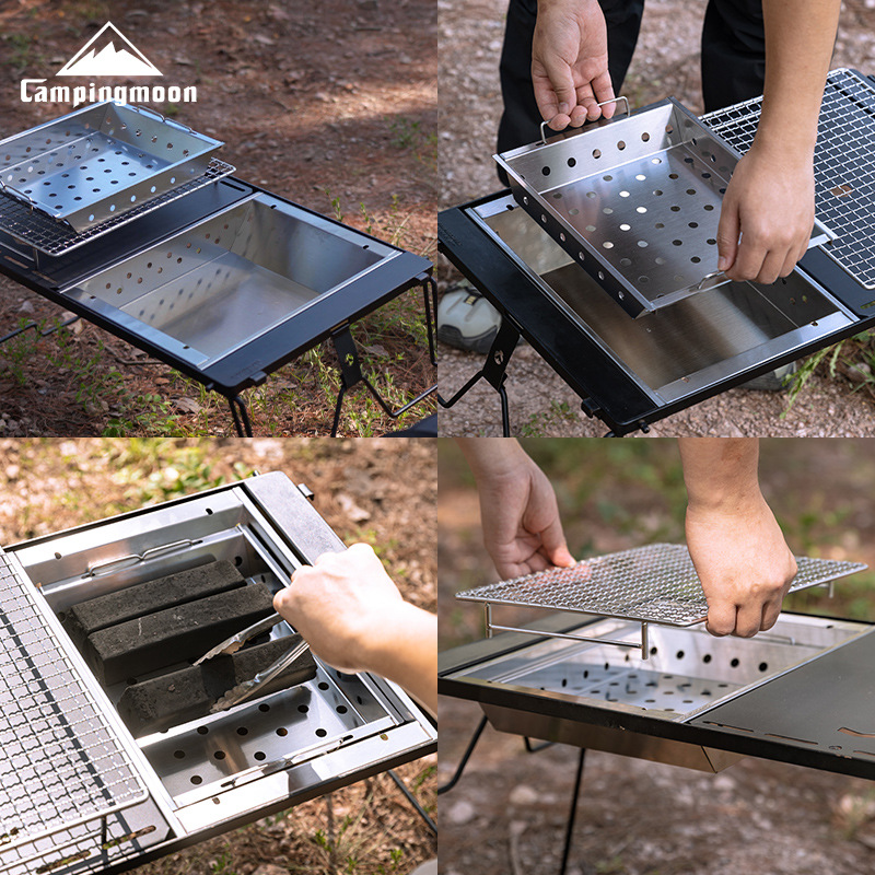 CAMPINGMOON UG-1 IGT Griglia i - Camping Cooking Table With Windshield recensione e prezzo