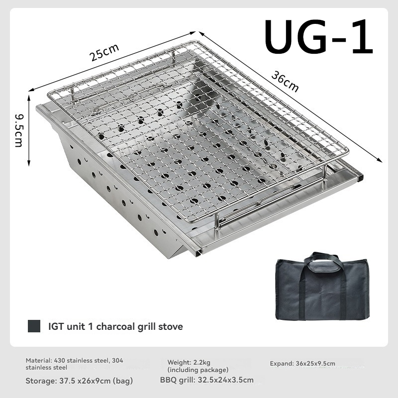 CAMPINGMOON UG-1 IGT Griglia i - Camping Cooking Table With Windshield recensione e prezzo