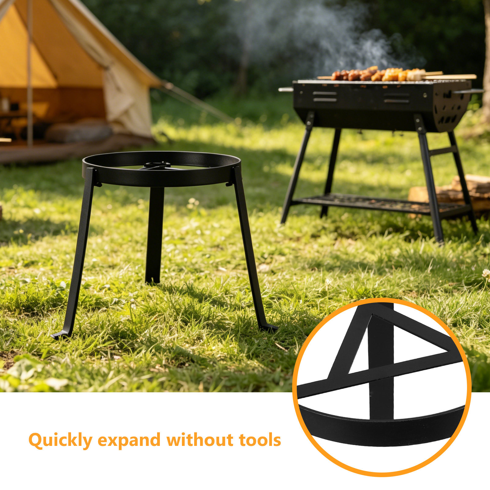 Supporto per Cucinare sul Fuoc - Camping Cooking Over Fire recensione e prezzo