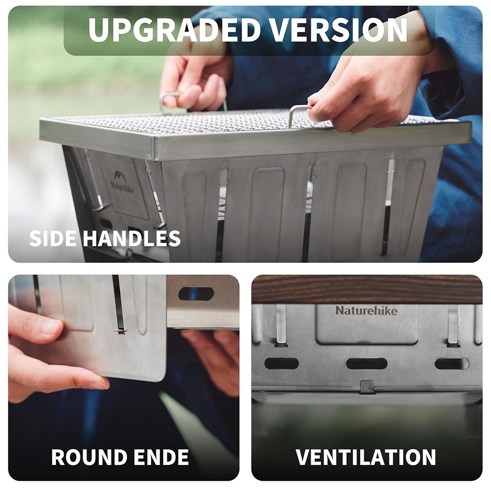 Griglia a carbone da campeggio - Camping Cooking Table With Windshield recensione e prezzo