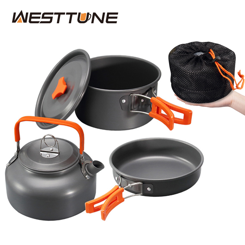 WESTTUNE Kit di pentole da cam - Camping Cooking Set Large recensione e prezzo