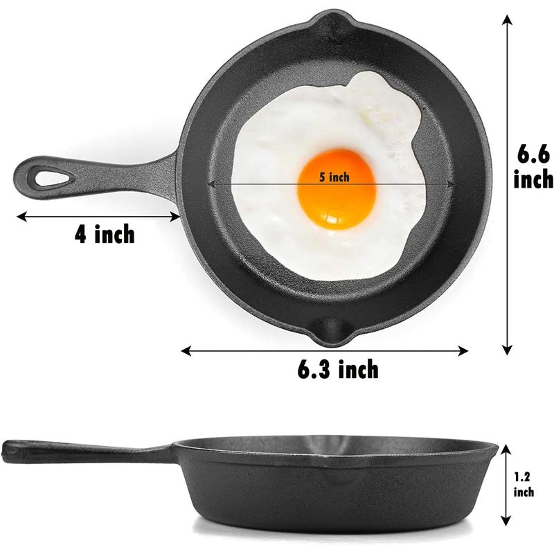 Padella in ghisa da 6 pollici, - Skillet Cast Iron Camp recensione e prezzo