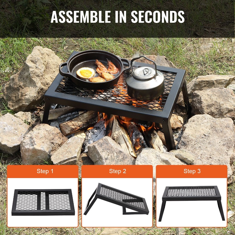 Griglia Pieghevole per Falò in - Camping Cooking Over Fire recensione e prezzo