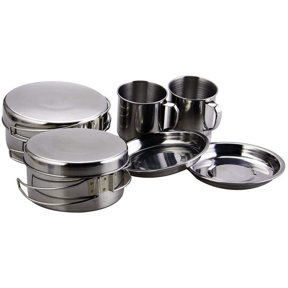 8 pezzi set di pentole da camp - Camping Cooking Set Large recensione e prezzo