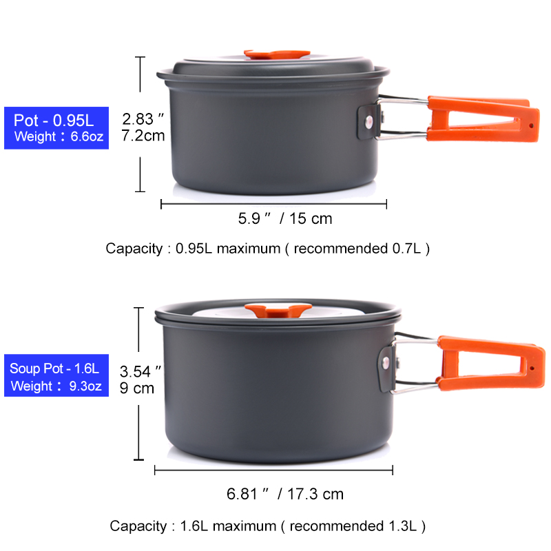 Widesea Set di pentole da camp - Camping Cooking All In One recensione e prezzo