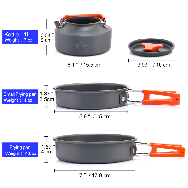 Widesea Set di pentole da camp - Camping Cooking All In One recensione e prezzo