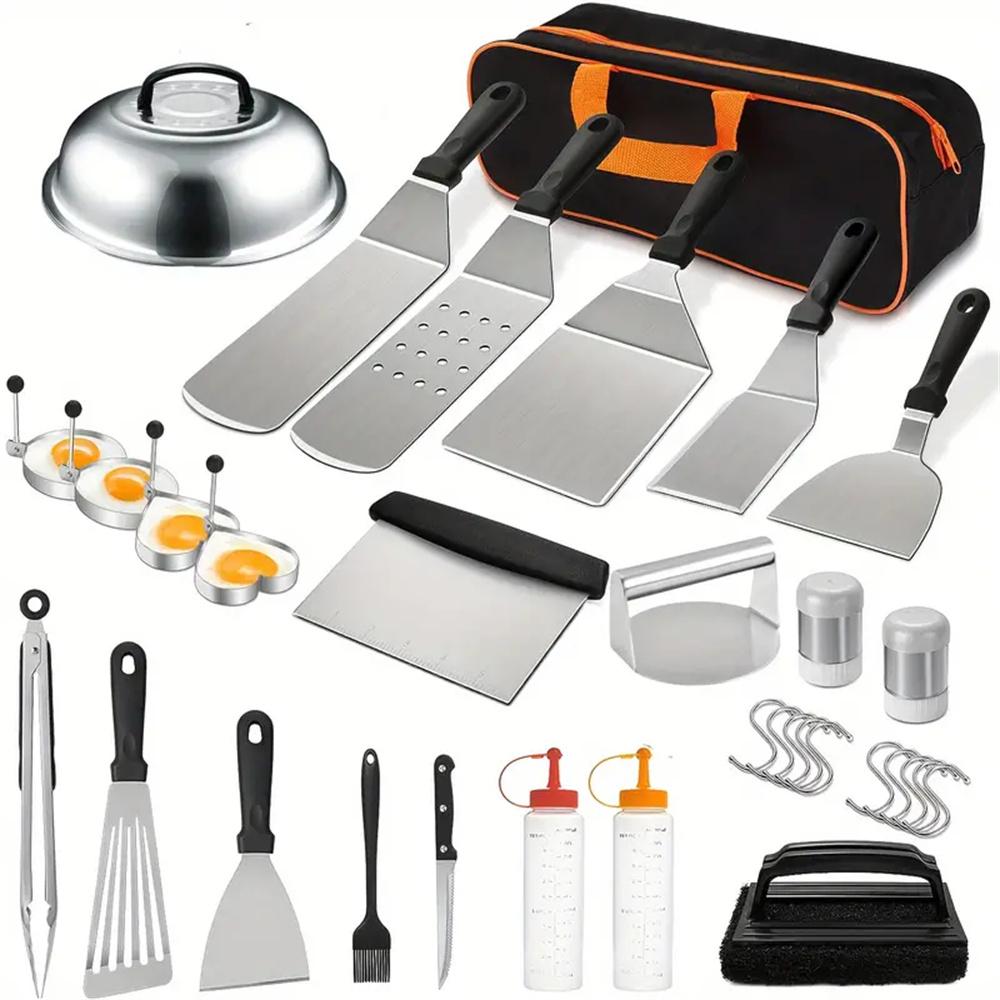Set di 33 Accessori per Grigli - Camping Cooking Set Large recensione e prezzo