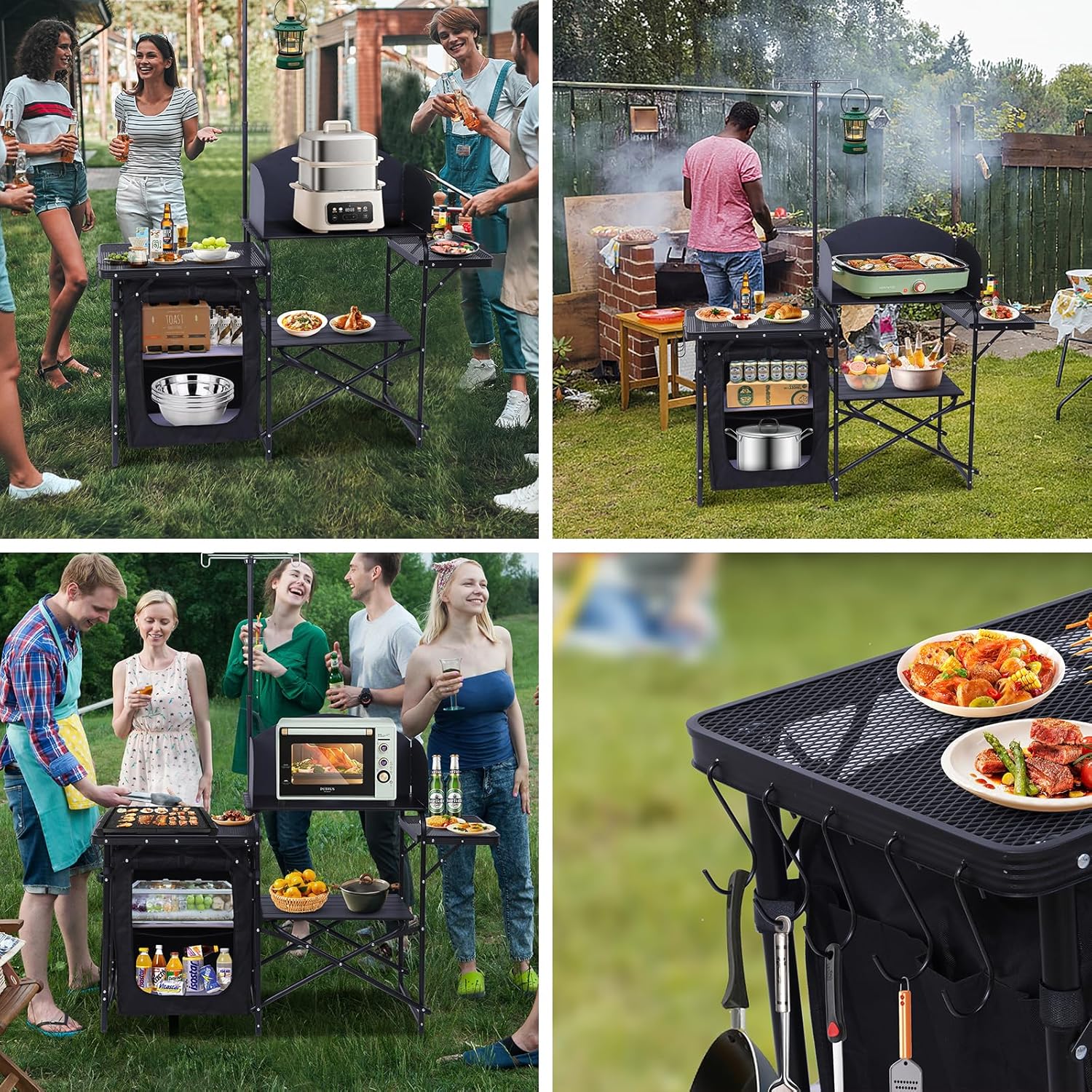 Stazione da Cucina da Campeggi - Camping Cooking Table With Windshield recensione e prezzo