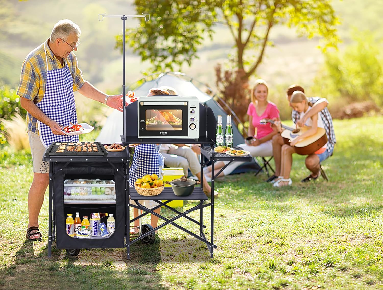 Stazione da Cucina da Campeggi - Camping Cooking Table With Windshield recensione e prezzo