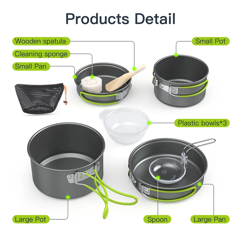 Set di Utensili da Campeggio p - Camping Cooking Materials recensione e prezzo