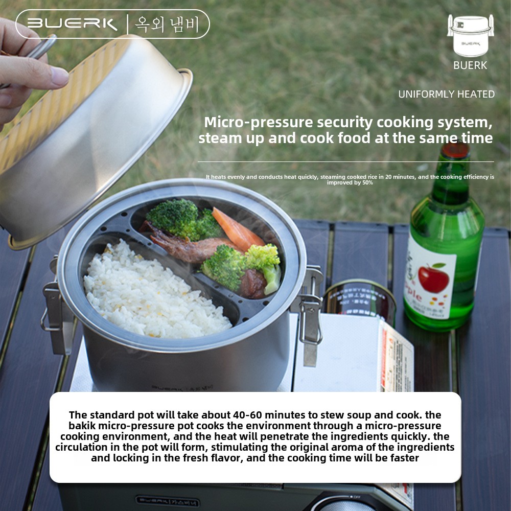 Set di Pentole da Campeggio BU - Camping Cooking Set Large recensione e prezzo