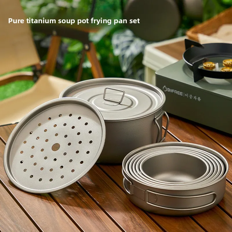 Set di pentole da esterno in t - Camping Lightweight Cooking Pot recensione e prezzo