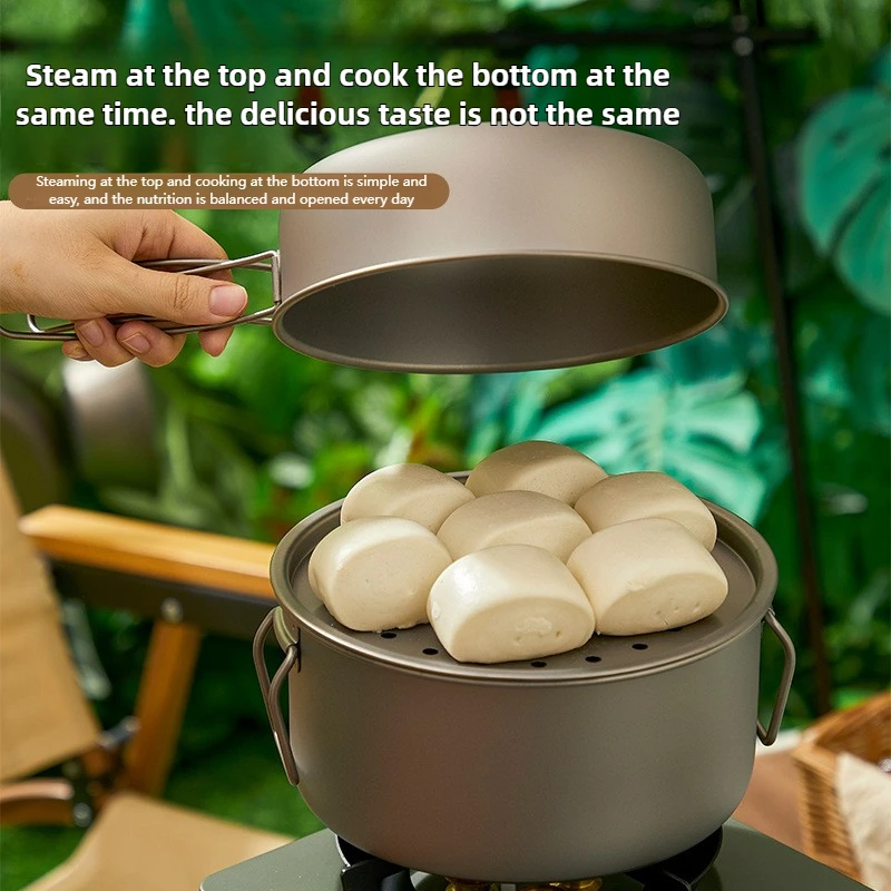 Set di pentole da esterno in t - Camping Lightweight Cooking Pot recensione e prezzo