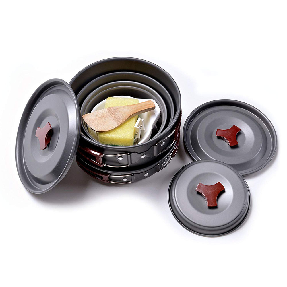 Kit di pentole da campeggio al - Camping Cooking Pack recensione e prezzo