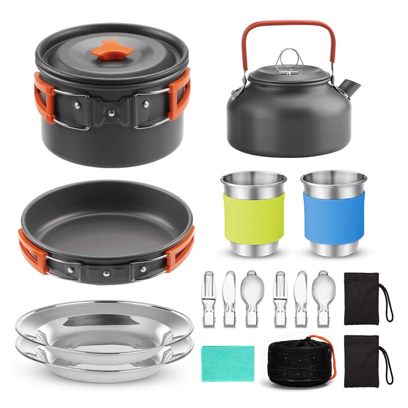 Set di pentole da campeggio, a - Camping Cooking All In One recensione e prezzo
