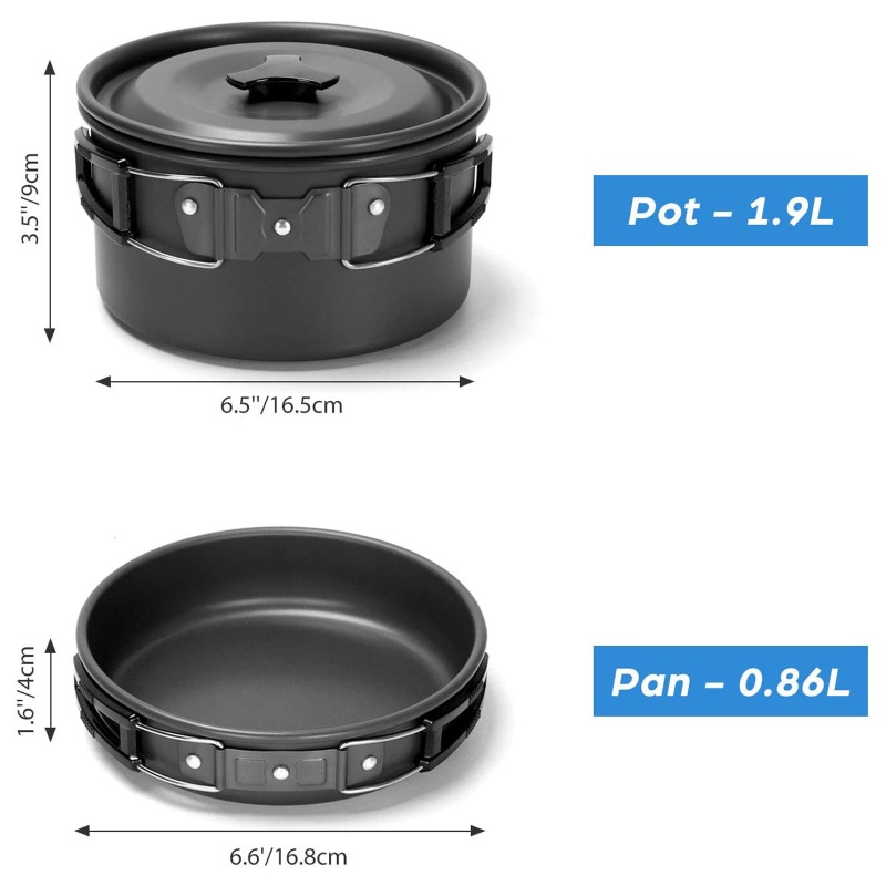 Set di pentole da campeggio, a - Camping Cooking All In One recensione e prezzo