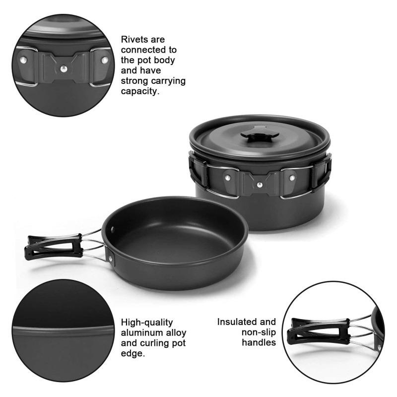 Set di pentole da campeggio, a - Camping Cooking All In One recensione e prezzo