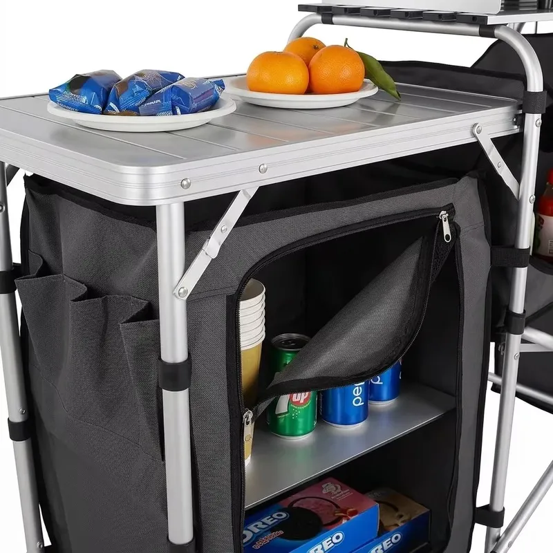 Stazione Cucina da Campeggio i - Camping Cooking Table With Windshield recensione e prezzo